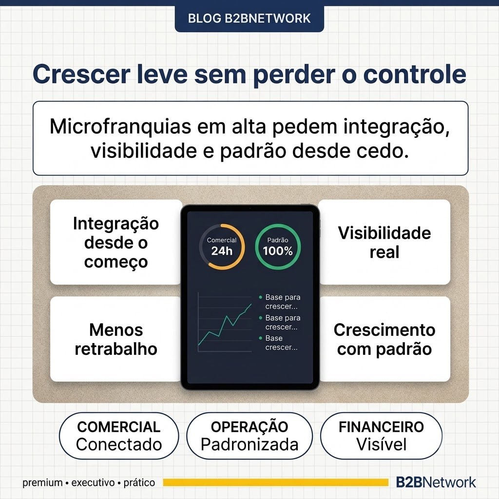 Capa do artigo Microfranquias em alta: como crescer com operação enxuta sem perder controle